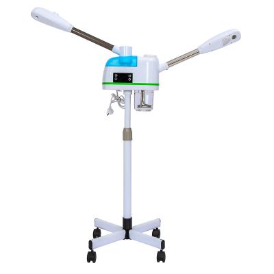 China Household Steamer Hot And Cold Sale Facial Skin Clearing Steamer Machine With Stand Moisture Equipment For Salon for sale