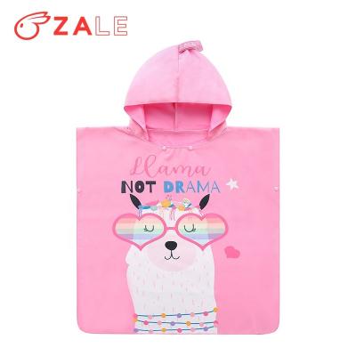 China New QUICK DRY children's holiday beach thin bathrobe holiday bathrobe coat swimming dressing gown microfiber section mobile changing room for sale