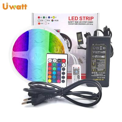 China Tira Leds Wifi 5050 RGB Multicolor Controlled Strip IP20 IP65 5M 150leds RGB Wifi LED Theme Park for sale