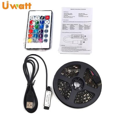 China Residential Hot Sale Car Top Tik Interior Strip TV SMD5050 2M IR Control 5V RGB LED For Home TV for sale