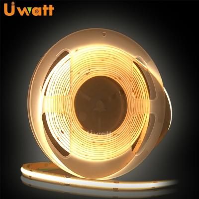 China Desktop New Designs LED DC 24V 8mm IP20 IP67 14W Waterproof 480 LED Per Meter COB LED Strip FOB for sale