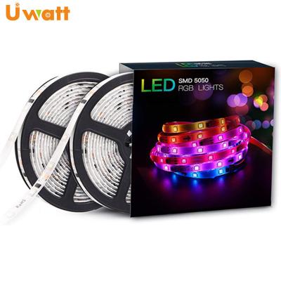 China DC12V 40W 5050 Affordable Dream Color Low Power LED Strip RGB UCS1903 Waterproof Suit with Adapter and SP106E, 10m WS2811 Pixel LED Strip for sale