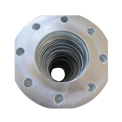 China Hot Dipped Galvanized Carbon Steel Steel Flange Bearing Ring Flange For HDPE Pipes for sale