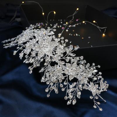 China Crystal Bridal Accessories SG1039 New Design Crystal Flower Wedding Bridal Hair Accessories Prom Headpiece Jewelry for sale