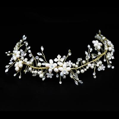 China SG0514 Wholesale Beauty Headband Bridal Floral Ladies Hair Accessories Handmade Wedding Headband for sale