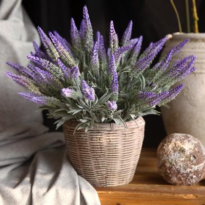 China Five-fork popular hot sale high quality artificial lavender for interior hallway decoration and hotel lobby layout for sale