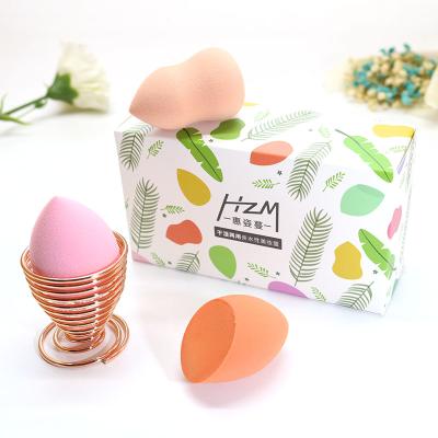 China HZM High Quality Natural Soft Latex Free Beauty Facial Makeup Sponge Blender Cosmetic Blow Your Best Makeup Tool Beauty Sponges for sale