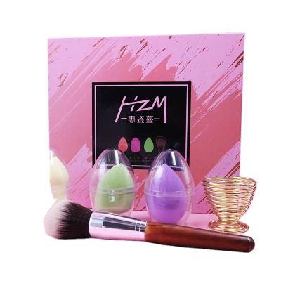 China HZM Soft Hot Selling Makeup Beauty Sponge Blender With Latex Free Cosmetics Puff Tools Private Label For Foundation BB Cream Liquid for sale