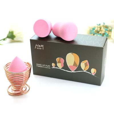 China Custom Logo Wholesale Supplier Cosmetics HZM Shenzhen Face Base Beauty Microfiber Makeup Sponge Washable Soft Latex Non Puff for sale