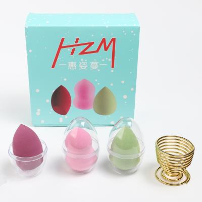 China HZM OEM style non-latex logo latex cosmetics beauty base tools custom soft sponge free blender new eco-friendly wholesale for sale