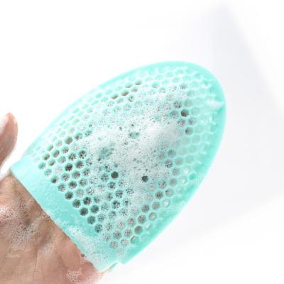 China HZM Eco-Friendly Amazon Factory Wholesale Hot Sale Silicone Finger Wash Face Brush Makeup Remover And Detergent Manual Wash Face Detergent for sale