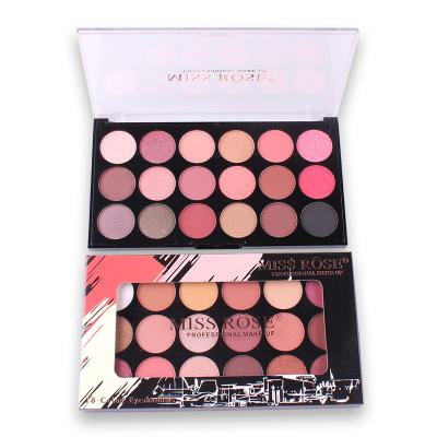 China 2021 Brand Eyeshadow Palette 18 Color Waterproof Customized Eyeshadow No Logo Rose Gold Eyeshadow Palette Shimmer Private Label Cosmetic for sale