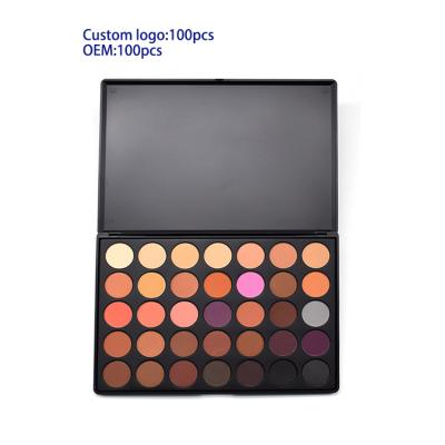 China HZM private label OEM logo vegan cosmetics waterproof custom individual shadow palette high pigmented eyeshadow pan for sale