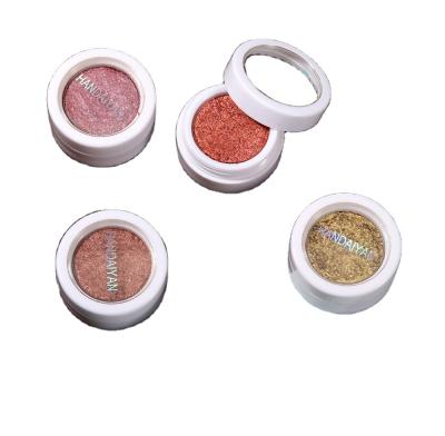 China HZM Private Label Makeup Waterproof Glitter 12 Colors Diamond Loose Makeup Cosmetic Single Eyeshadow for sale