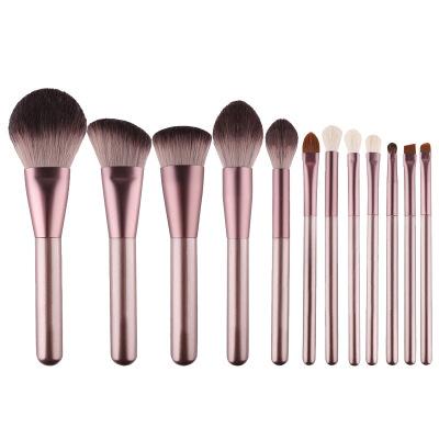 China Makes Apply Makeup HZM12PCS Clean Brand Makeup Brush Luxury Makeup Bag Beauty Brush Set Makeup, Eye and Face Brush Tool for sale