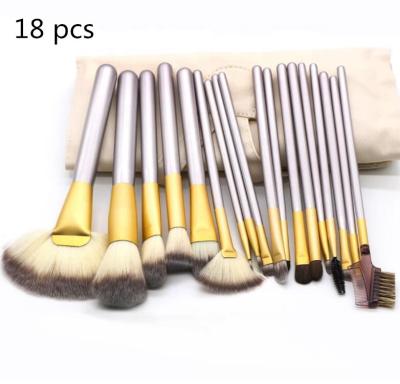 China Makes Apply Makeup HZM Professional 12pcs Makeup Brush Set Gold Champagne Makeup Brushes Set for sale