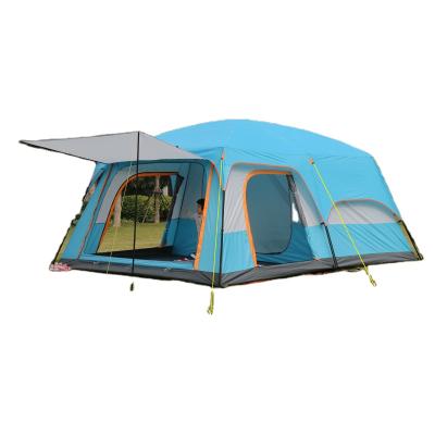 China Extended Type 7-10 Person Luxury Inflatable Portable Ultralight Waterproof Large Canvas Outdoor Large Roof Top Family Camping Tent for sale