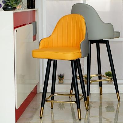 China Modern armrests buy metal leather china nordic velvet high stools luxury modern bar chair for kitchen for sale