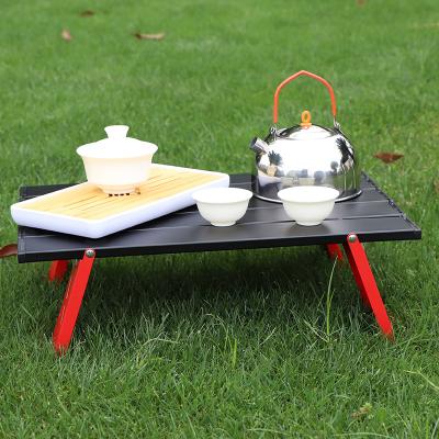 China Mini Outdoor Low Foldable Portable Camping Metal Modern Aluminum Small Folding Picnic Table For Travel for sale