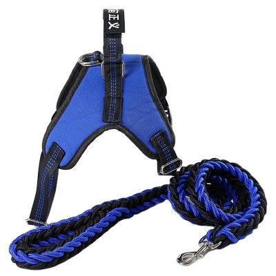 China Custom Pet Supplies Improve No Pull Dog Harness Adjustable Soft Padded Dog Harness With Quick Release Neck Buckle Dog Harness Set for sale