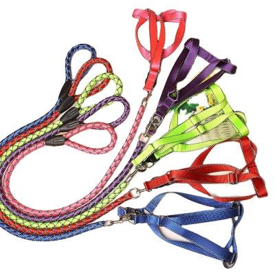 China Wholesale Custom Professional Pet Shop Adjustable Dog Collar Pet Accessory Custom Design Dog Harness Dog Leash for sale