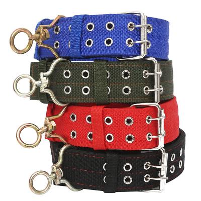 China Pet Dog Collar 2 Rows Reflective Custom Strap Adjustable Nylon Woven Pet Dog Collar Tactical Durable Collar Large Large for sale