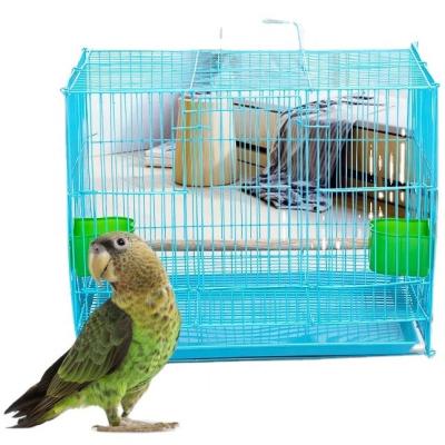 China Pakistan Supplier Jaula De Loros Folding Bird Cage Breathable Professional Luxury Iron Animal Cage For Parret Small Finches Parrot Cage for sale