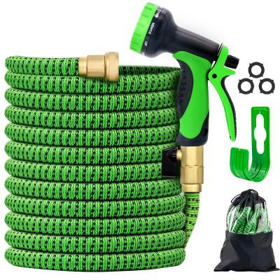 China Adjustable Retractable Expandable Flexible Hose Pipes And Garden Hose Gun for sale