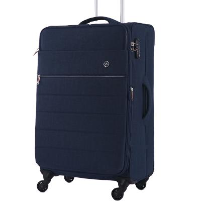 China Polyester CONWOOD 1/6 Custom 20 24 28 Inch Suitcase Trolley Soft Fabric Luggage Sets for sale