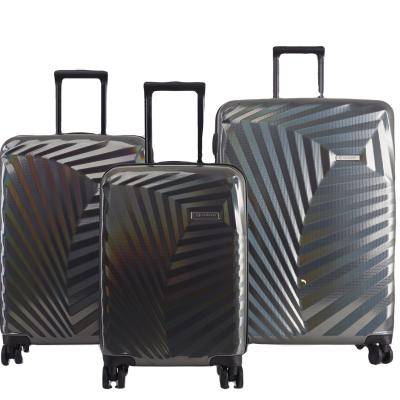 China Wholesale American ABS Travel PET Hard Side Suitcase Trolley Luggage Bag Sets With TSA Luggage Set for sale