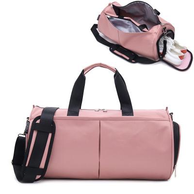 China Waterproof Travel Fitness Duffel Sports Yoga Bag For Woman With Shoe Compartment for sale