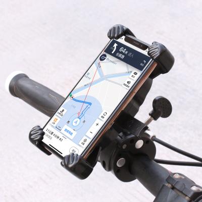 China Original Guangzhou Adjustable Bike Motorcycle Scotters Stroller Mobile Phone Holder Stand Plug For Iphone 12 Samsung for sale