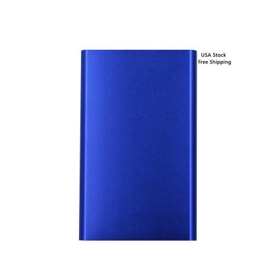 China 4000mah Wallet Ultra-thin Dual Hot Portable LED Display Portable External USB Battery Power Bank Charges for sale