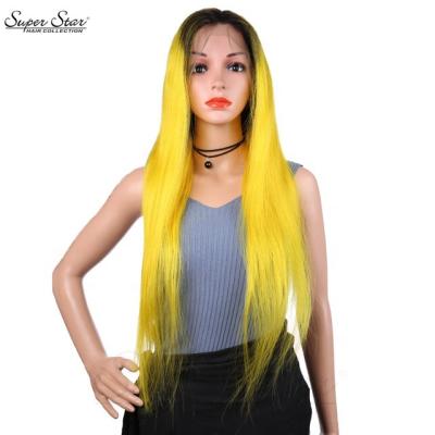 China Other Hd 360 Full Lace Wig Synthetic Fiber Long Synthetic Wigs High Quality Wholesale Straight Front Extensions For Black Women for sale