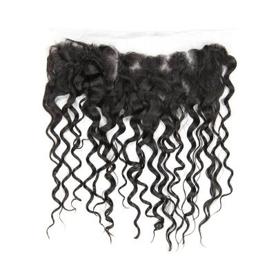 China Wholesale Good Quality Curly 100% 13x4 13x6 HD Sheer Lace Frontal Closure 100% Raw Virgin Unprocessed Virgin Brazilian Hair For Woman for sale