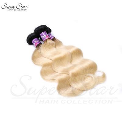 China Factory Wholesale 100% Brazilian Superstar Body Wave Human Virgin Hair Weave Curls Hair Weft Bundles With 613# Closure For Girl for sale