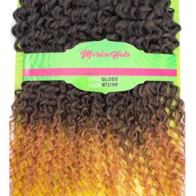 China Superstar Hair Luster Hair Bundles 22inch Blonde Kinky Curly Bundle Afro Chemical Curly Synthetic Curly Weft Hair Weft for sale