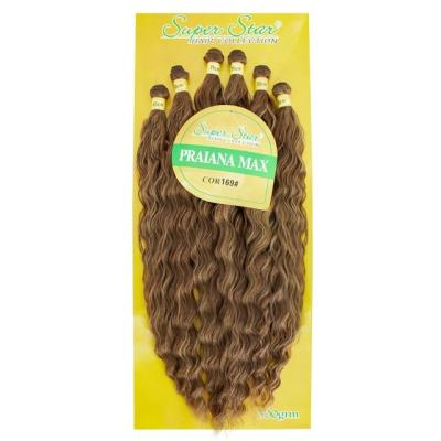 China Superstar PRAIANA Max Wave 26-30inch Super Soft Soft Curly Hair Weft Factory Bundles Wholesale Synthetic Curly Hair Extension for sale