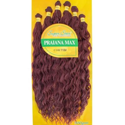 China Max Loose Wave Superstar PRAIANA Synthetic Hair Bundles With Closure 26-30inch Chemical Fiber Hair Bundle Synthetic Hair With Bundles for sale