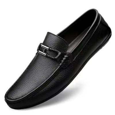 China Fashion Trend High Quality Durable Luxury Men Casual Shoe Casual Leather Hand Made Shoes For Men for sale