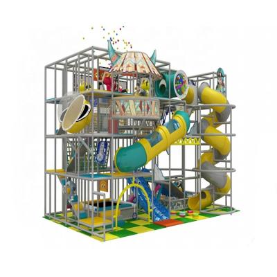 China New Design Wooden Combination Soft Play Structures , Indoor Kindergarten Soft Amusement Playground for sale