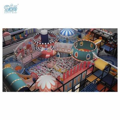 China Wooden Happy Baby Children Kids Slides Games Soft Play Kids Play Area Indoor Plastic Playground Children Kids Playground Set Indoor for sale