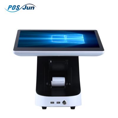 China Restaurant/supermarket tablet all in one Windows/Android system POS terminal restaurant supermarket POS machine with 58mm thermal printer for sale