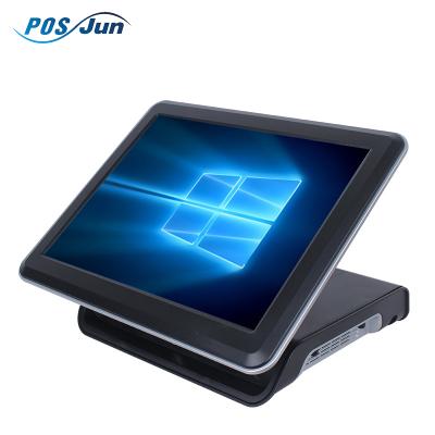 China Junrong stores 15 inch touch pos terminal with J1800/J1900/I3/I5 CPU, touch cash register machine for sale