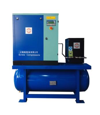 China Lubricated fiber laser engraving machine used 16bar air compressor with dryer, filter and air tank for sale