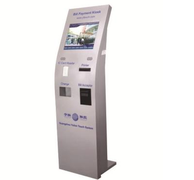 China Bare Sheet Material 0.8mm Bill Payment Kiosk With POS Terminal / Self Service Handheld Payment Kiosk for sale