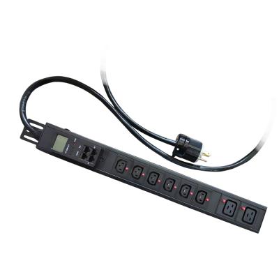 China 1.5U Plug IEC C13 C19 30A PDU Locking Metered PDU With L6-30p US Plug for sale