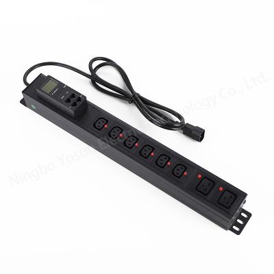 China C13 C19 System Monitored PDU PDU Update RS485 Real Time Tracking for Voltage Real Time Tracking for sale