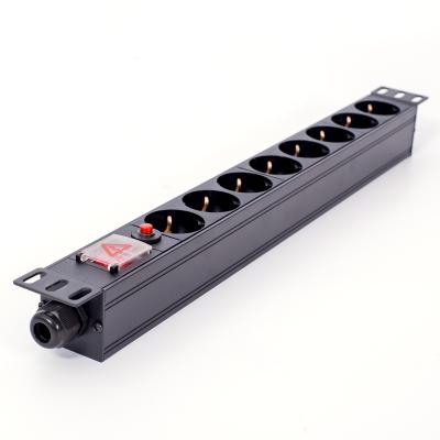 China Custom PC Module UL94V-0 Power Security PDU Unit Socket 8 Socket Power Distribution Unit PDU PDU Socket Unflammable for sale