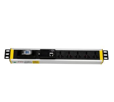 China Uninflammable Cheap Unflammable PC Module UL94V-0 5 Outlet RS485 Socket Monitor Universal PDU Power Strip For Sale for sale